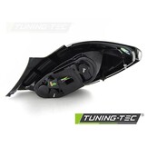 Achterlichten geschikt voor Opel Corsa D 3D 04 06-14 zwart LED strip