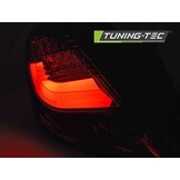 Achterlichten geschikt voor Opel Corsa D 3D 04 06-14 zwart LED strip