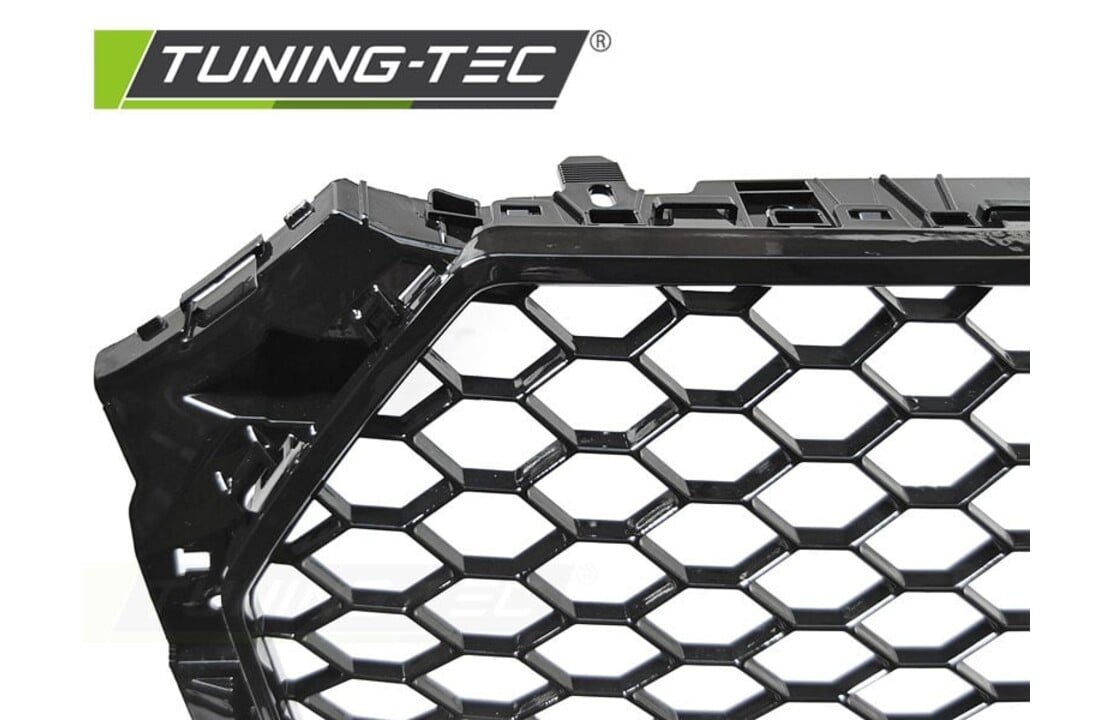 Grill geschikt voor AUDI A4 B9 15-19 GLANZEND ZWART RS-STIJL