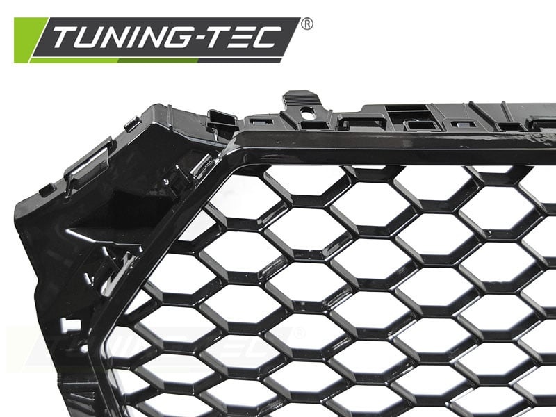 Grill geschikt voor AUDI A4 B9 15-19 GLANZEND ZWART RS-STIJL