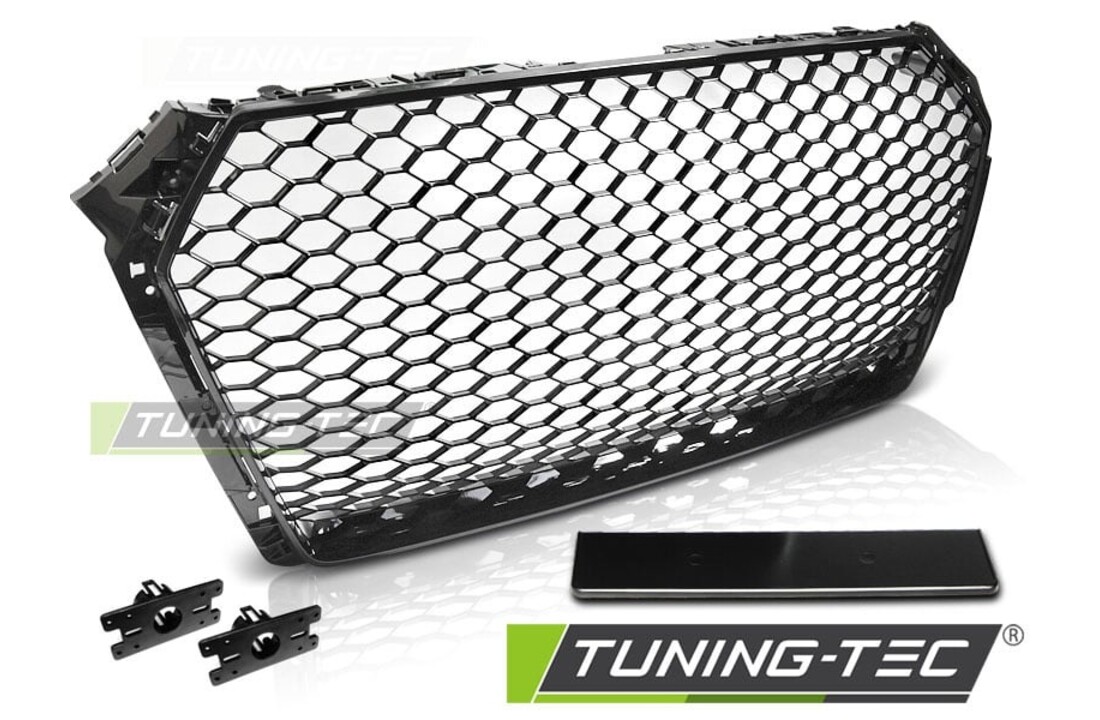 Grill AUDI A4 B9 15-19 GLANZEND ZWART RS-STIJL
