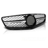 Grill geschikt voor Mercedes W204 07-14 C63 stijl glanzend zwart-chroom
