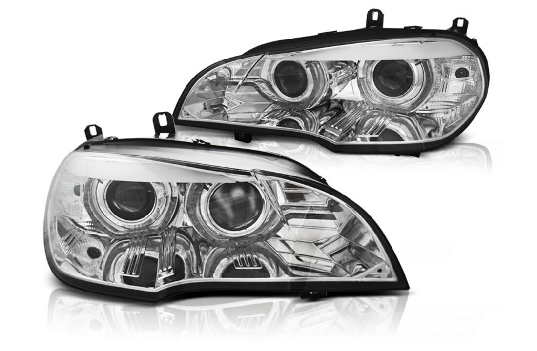 Koplampen xenon geschikt voor BMW X5 E70 07-10 AE DRL LED chroom HID