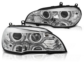 Koplampen xenon geschikt voor BMW X5 E70 07-10 AE DRL LED chroom HID