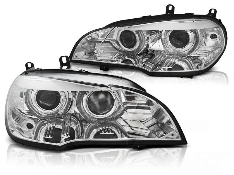 Koplampen xenon geschikt voor BMW X5 E70 07-10 AE DRL LED chroom HID