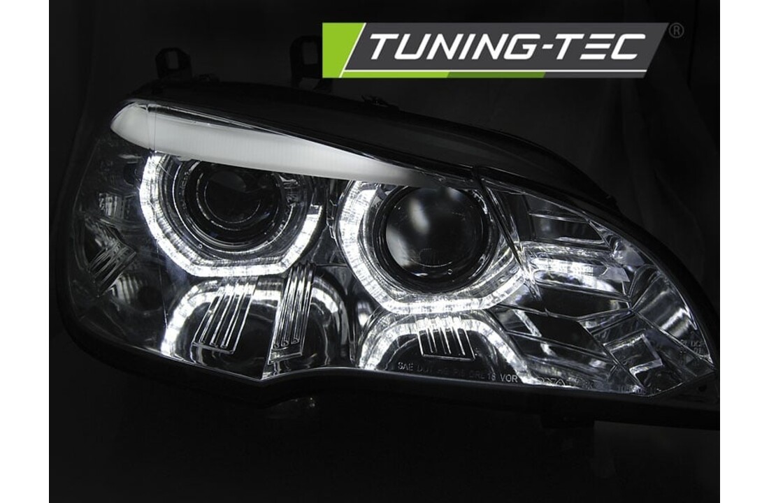 Koplampen xenon geschikt voor BMW X5 E70 07-10 AE DRL LED chroom HID
