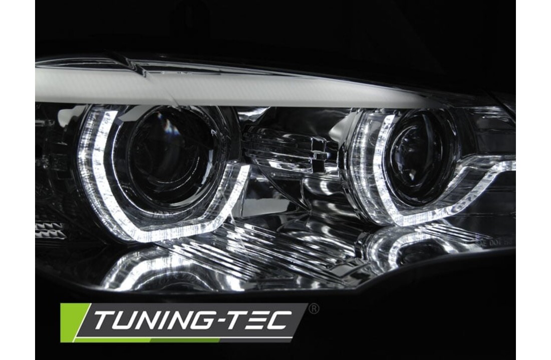 Koplampen xenon geschikt voor BMW X5 E70 07-10 AE DRL LED chroom HID