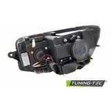 Koplampen dagrijlicht geschikt voor VW T6 15- zwart LED tru DRL