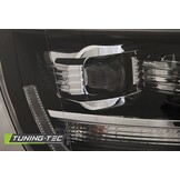 Koplampen dagrijlicht geschikt voor VW T6 15- zwart LED tru DRL