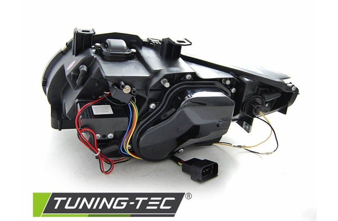 Koplampen xenon geschikt voor BMW E92/E93 06-10 Angel Eyes LED zwart afs HID