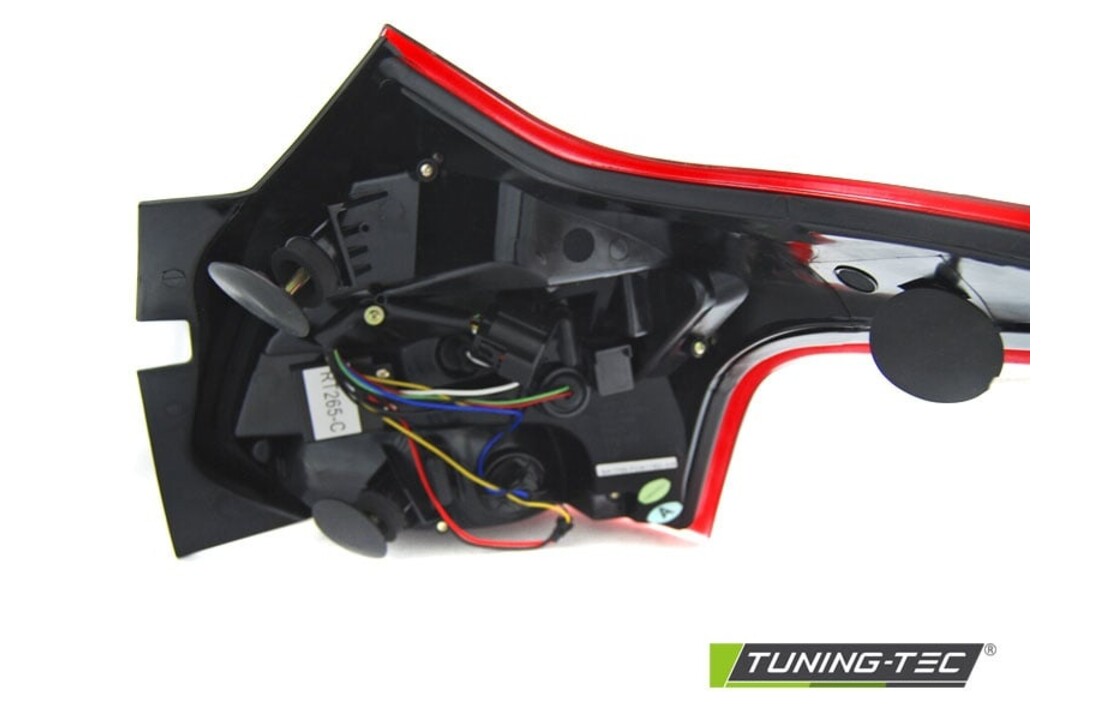 Achterlichten geschikt voor Ford Focus 3 11-10 14 hatchback rood helder LED strip seq indic