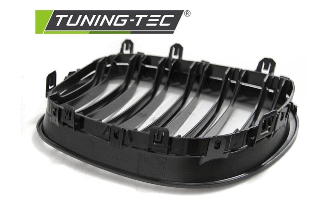 Grill geschikt voor BMW E60/E61 07 03-10 glanzend zwart dubbele stang M-Look