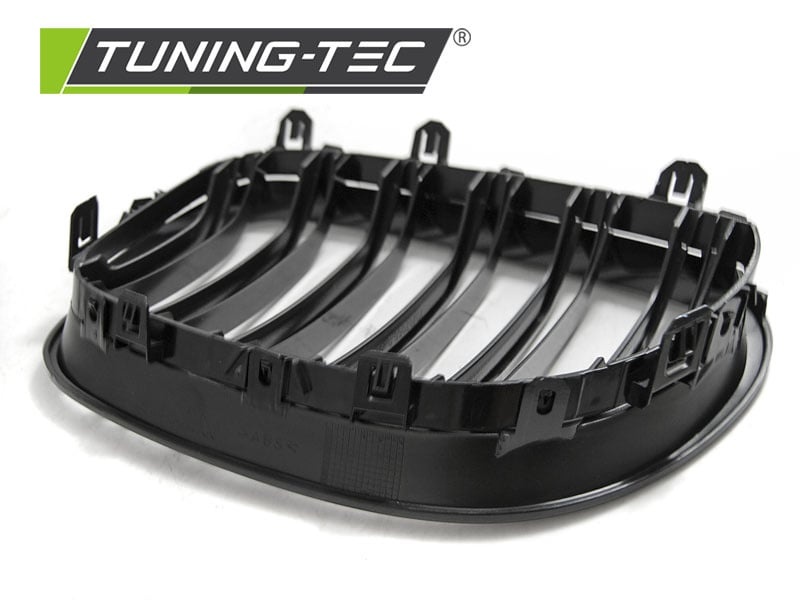 Grill geschikt voor BMW E60/E61 07 03-10 glanzend zwart dubbele stang M-Look
