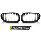 Grill geschikt voor BMW E60/E61 07 03-10 glanzend zwart dubbele stang M-Look