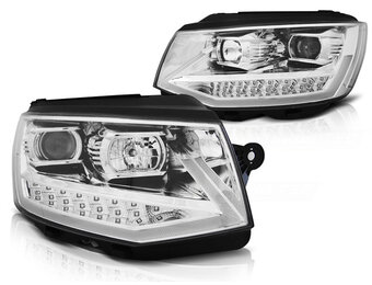 Koplampen dagrijlicht geschikt voor VW T6 15- chroom LED DRL