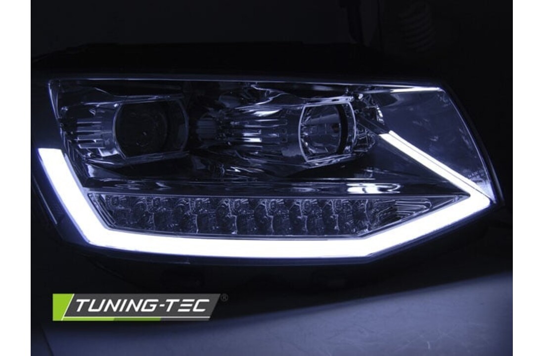 Koplampen dagrijlicht geschikt voor VW T6 15- chroom LED DRL