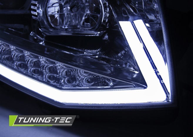 Koplampen dagrijlicht geschikt voor VW T6 15- chroom LED DRL