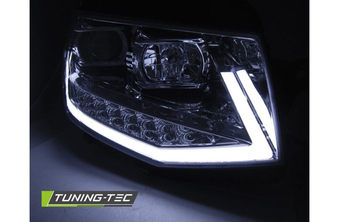 Koplampen dagrijlicht geschikt voor VW T6 15- chroom LED DRL