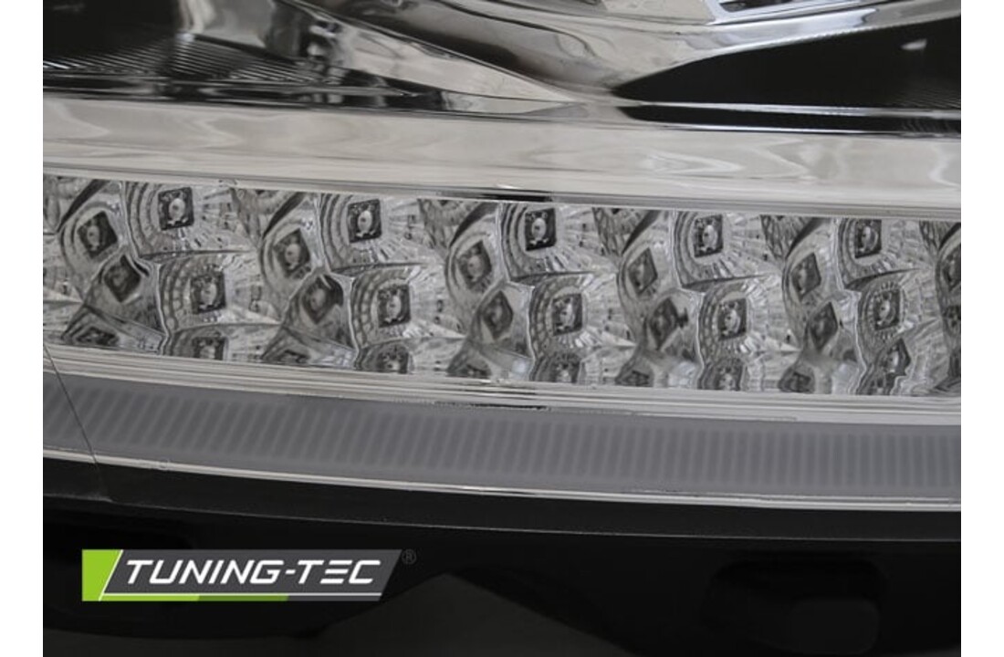 Koplampen dagrijlicht geschikt voor VW T6 15- chroom LED DRL