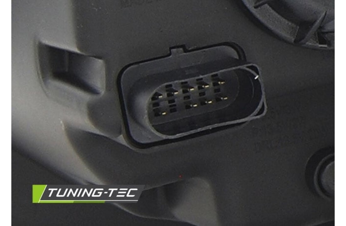 Koplampen dagrijlicht geschikt voor VW T6 15- zwart chroom LED DRL