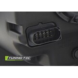 Koplampen dagrijlicht geschikt voor VW T6 15- zwart chroom LED DRL