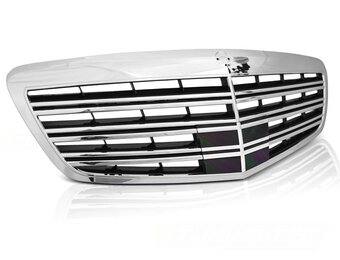 Grill geschikt voor Mercedes W221 09-13 S65 AMG chroom zwart