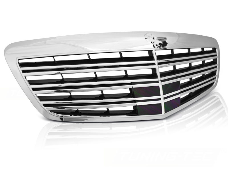 Grill geschikt voor Mercedes W221 09-13 S65 AMG chroom zwart