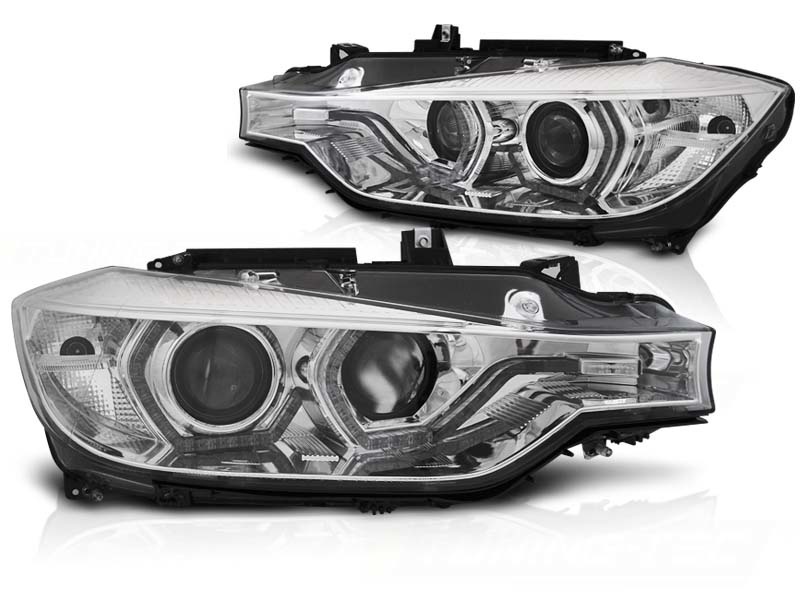 Koplampen dagrijlicht geschikt voor BMW F30/F31 10 11-05 15 Angel Eyes LED chroom DRL