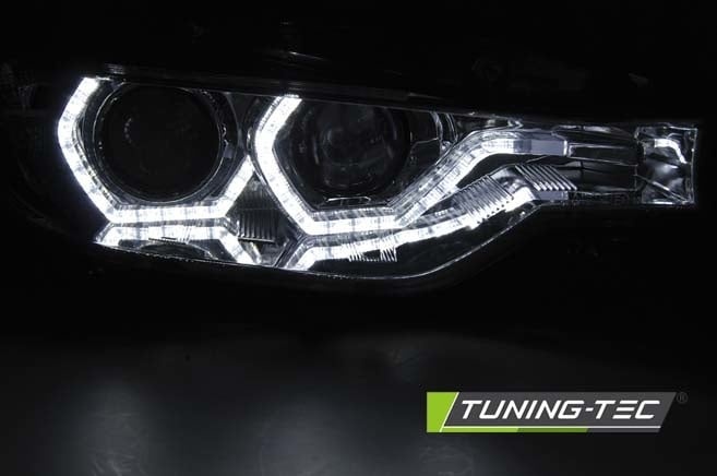 Koplampen dagrijlicht geschikt voor BMW F30/F31 10 11-05 15 Angel Eyes LED chroom DRL