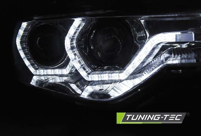 Koplampen dagrijlicht geschikt voor BMW F30/F31 10 11-05 15 Angel Eyes LED chroom DRL