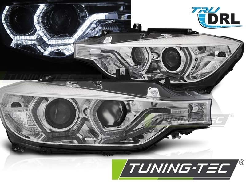 Koplampen dagrijlicht geschikt voor BMW F30/F31 10 11-05 15 Angel Eyes LED chroom DRL