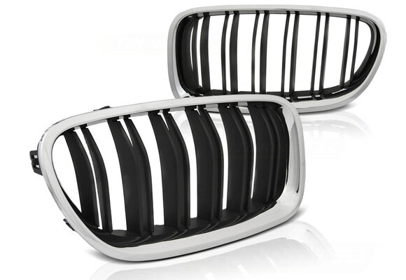 Grill geschikt voor BMW F10/F11 10-16 M5 look chroom zwart