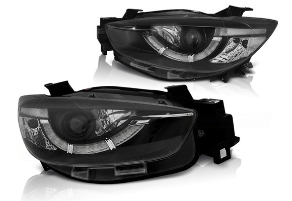 Koplampen dagrijlicht geschikt voor Mazda CX5 11-15 zwart true DRL