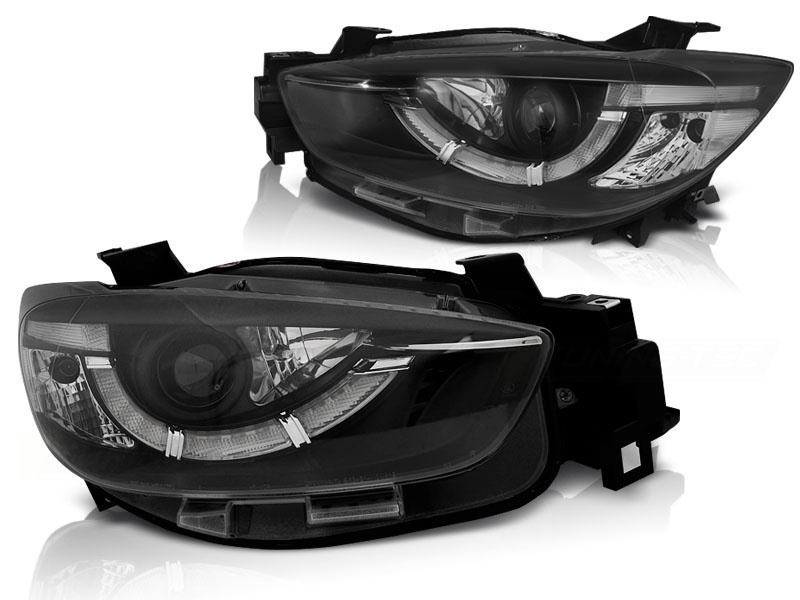 Koplampen dagrijlicht geschikt voor Mazda CX5 11-15 zwart true DRL