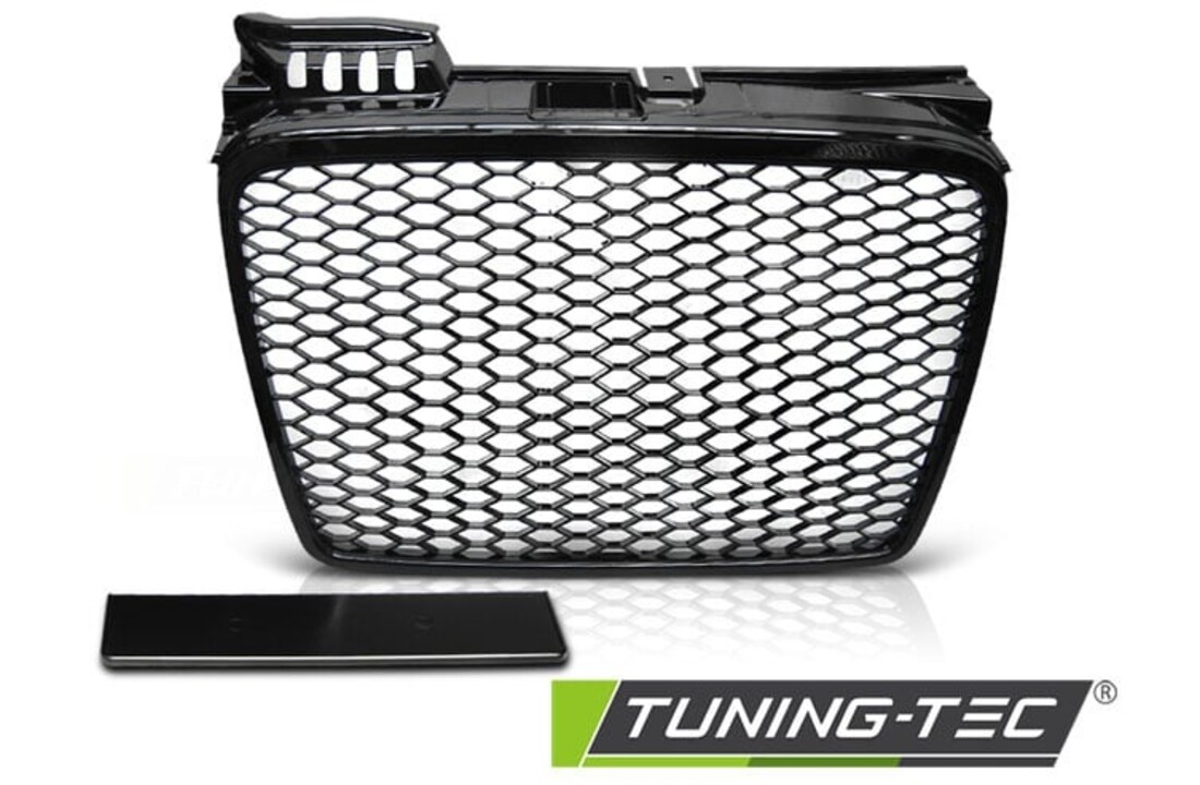 Grill AUDI A4 (B7) RS-STIJL 11 04-03 08 GLANZEND ZWART