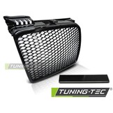 Grill AUDI A4 (B7) RS-STIJL 11 04-03 08 GLANZEND ZWART