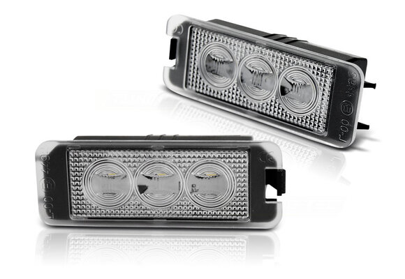 Kentekenverlichting LED geschikt voor VW Golf 4, VW Golf 5, VW Golf 6, VW Golf 7, VW Passat B6, VW Passat CC, VW New Beetle, VW EOS, VW Phaeton, VW Lupo, VW Polo, VW Scirocco 3xLED