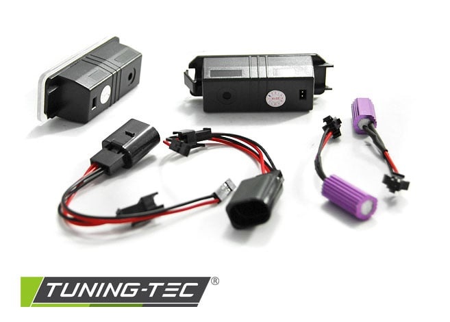 Kentekenverlichting LED geschikt voor VW Golf 4, VW Golf 5, VW Golf 6, VW Golf 7, VW Passat B6, VW Passat CC, VW New Beetle, VW EOS, VW Phaeton, VW Lupo, VW Polo, VW Scirocco 3xLED