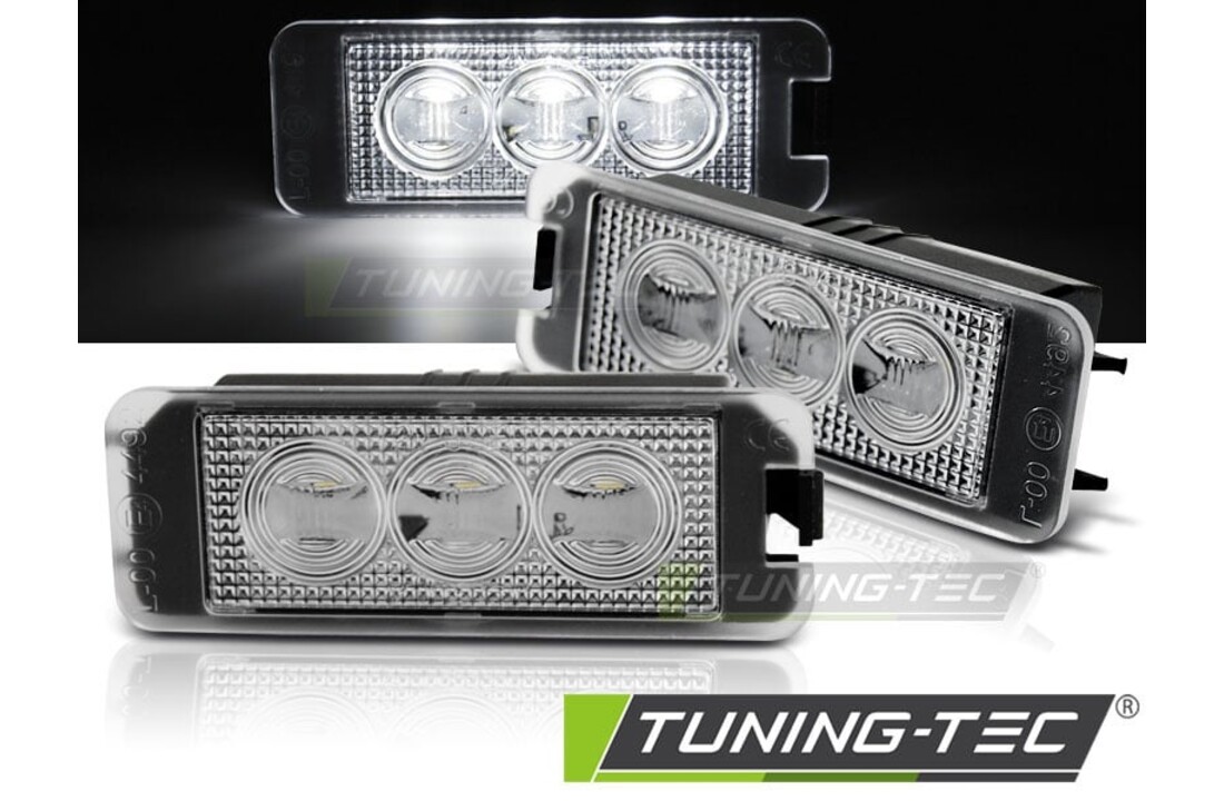 Kentekenverlichting LED geschikt voor VW Golf 4, VW Golf 5, VW Golf 6, VW Golf 7, VW Passat B6, VW Passat CC, VW New Beetle, VW EOS, VW Phaeton, VW Lupo, VW Polo, VW Scirocco 3xLED