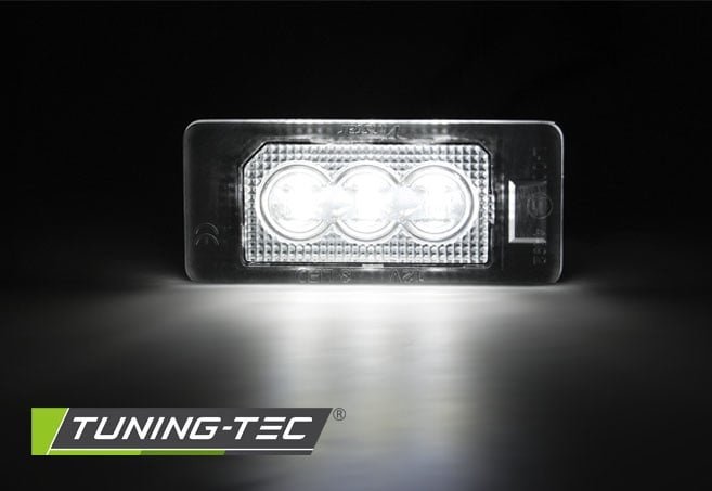 Kentekenverlichting LED geschikt voor BMW E90/F30/F32/E39/E60/F10/X3/X5/X6 3x LED