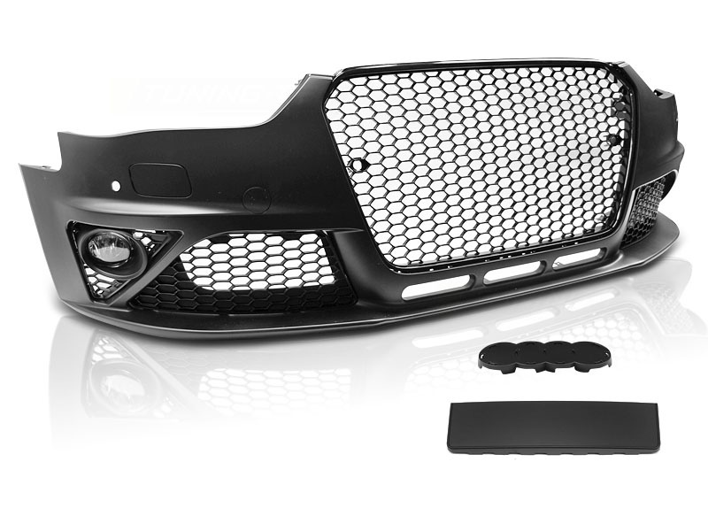Tuning bumper AUDI A4 B8 12-15 RS STIJL ZWART PDC