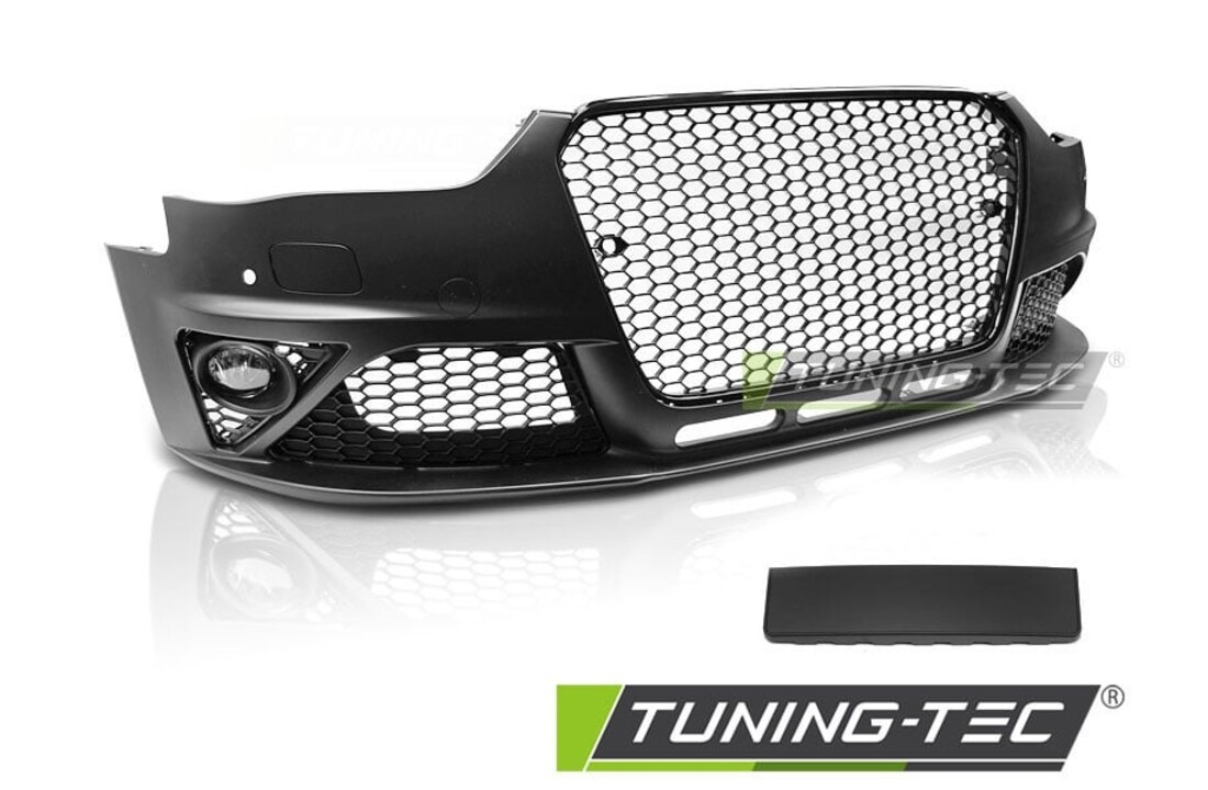 Tuning bumper AUDI A4 B8 12-15 RS STIJL ZWART PDC