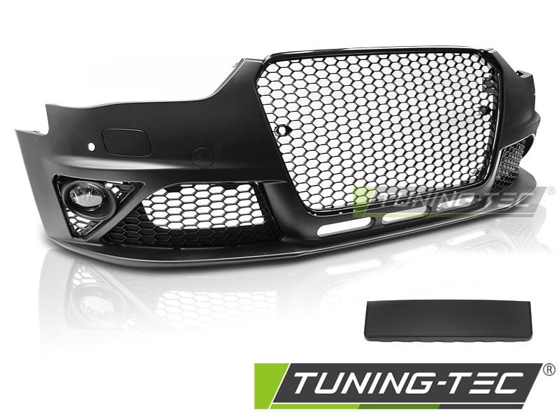 Tuning bumper geschikt voor AUDI A4 B8 12-15 RS STIJL ZWART PDC