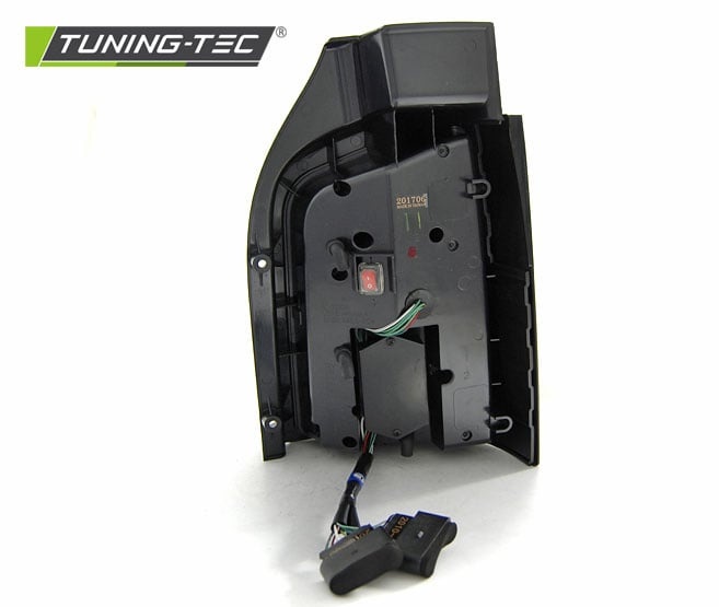 Achterlichten geschikt voor VW T5 04 03-09/10-15 smoke zwart wit LED