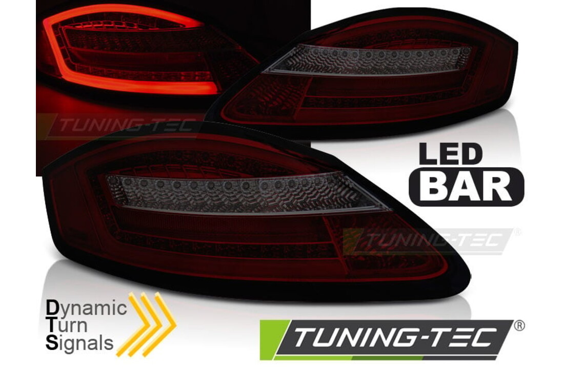 Achterlichten geschikt voor Porsche Boxster 987/Cayman 05-08 rood smoke seq LED
