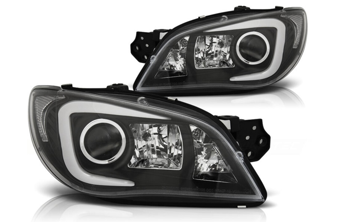 Koplampen Xenon geschikt voor Subaru Impreza II GD 06-07 zwart HID