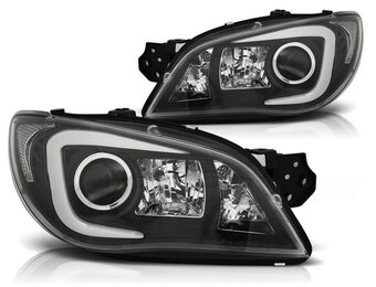 Koplampen Xenon geschikt voor Subaru Impreza II GD 06-07 zwart HID