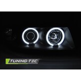 Koplampen geschikt voor Seat Leon/Toledo 04 99-08 04 Angel Eyes CCFL zwart