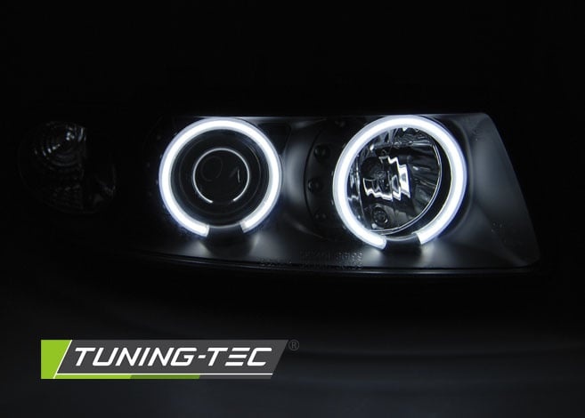 Koplampen geschikt voor Seat Leon/Toledo 04 99-08 04 Angel Eyes CCFL zwart