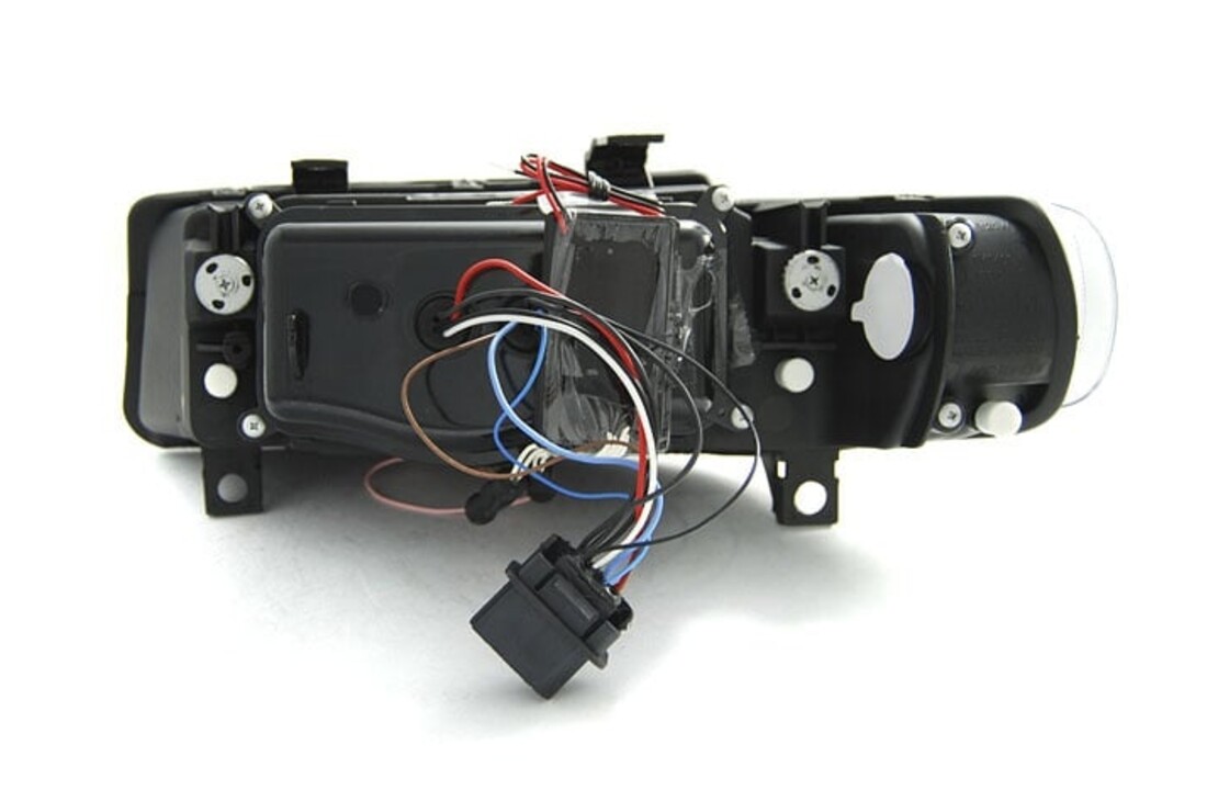 Koplampen geschikt voor Seat Leon/Toledo 04 99-08 04 Angel Eyes CCFL zwart